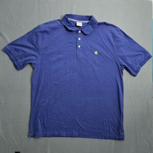 Brooks Brothers 346 Men L Blue Short Sleeve Polo Shirt